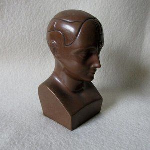 Phrenology Head Decorative Paperweight - Vintage